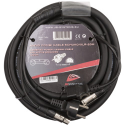 AUDIO COMBI CABLE SCHUKO\/XLR-20M AUDIO COMBI CABLE SCHUKO\/XLR-20M