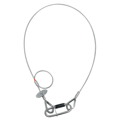Safety Cable 3 mm - BGV-C1 600mm, Silver Safety Cable 3 mm - BGV-C1 600mm, Silver