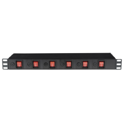 19" 1U Socketstrip 6 zones 19" 1U Socketstrip 6 zones