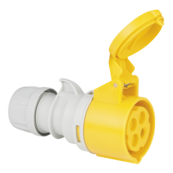 CEE 16 A/110 V 4P Plug - Female - Yellow CEE 16 A/110 V 4P Plug - Female - Yellow