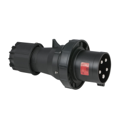 CEE 125 A/400 V 5P Plug Male Black CEE 125 A/400 V 5P Plug Male Black