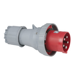 CEE 125 A/400 V 5P Plug Male Red CEE 125 A/400 V 5P Plug Male Red