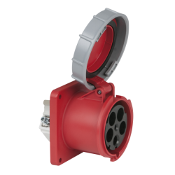 CEE 125 A/400 V 5P Socket Female Red CEE 125 A/400 V 5P Socket Female Red