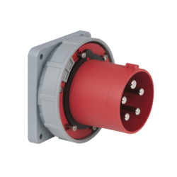 CEE 125 A/400 V 5P Socket Male Red CEE 125 A/400 V 5P Socket Male Red