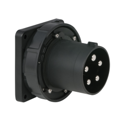 CEE 125 A/400 V 5P Socket Male Black CEE 125 A/400 V 5P Socket Male Black
