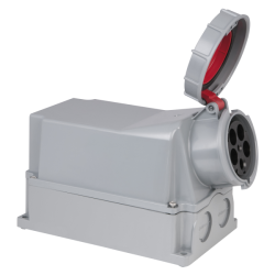 CEE 125 A/400 V 5P Wallmount - Female CEE 125 A/400 V 5P Wallmount - Female