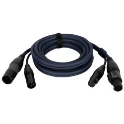 FP-13 Hybrid Cable - powerCON TRUE1 & 3-pin XLR - DMX / Power 3 m