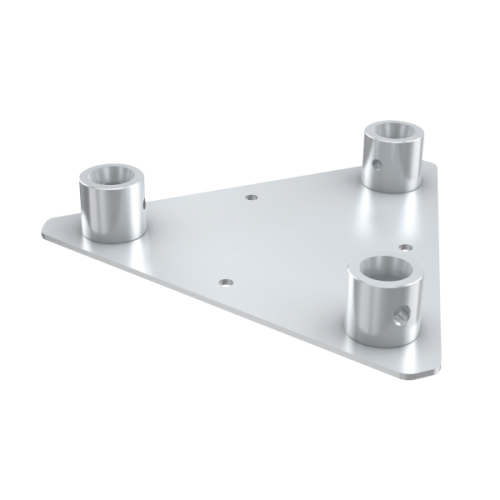 Pro-30 Triangle F Truss - Triangle Base Plate Female F (Prolyte Ø 27,8 mm compatible), Silver Pro-30 Triangle F Truss - Triangle Base Plate Female F (Prolyte Ø 27,8 mm compatible), Silver