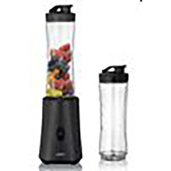 Smoothie to go, 2 x 600ml cups, matt black, 350W