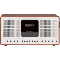 SuperConnect Stereo DAB+ / FM / Bluetooth Internet Radio Walnoot-Zilver