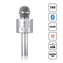 Karaokemicrofoon met Bluetooth-luidspreker, USB en Micro SD-speler