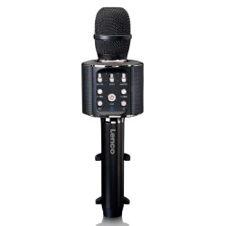 Bluetooth® karaokemicrofoon met luidspreker & verlichting Zwart