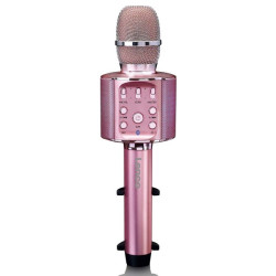 Bluetooth® karaokemicrofoon met luidspreker & verlichting Roze