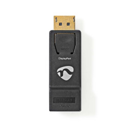 DisplayPort-Adapter | DisplayPort Male | HDMI™ Output | 4K@30Hz | Verguld | Recht | Rond | ABS | ABS | Antraciet | Doos