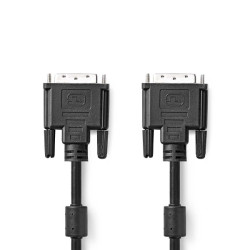 DVI-Kabel | DVI-D 24+1-Pins Male | DVI-D 24+1-Pins Male | 2560x1600 | Vernikkeld | 2.00 m | Recht | PVC | Zwart | Doos