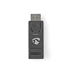 DisplayPort-Adapter | DisplayPort Male | HDMI™ Output | 1080p@60Hz | Vernikkeld | Recht | Rond | ABS | ABS | Zwart | Doos
