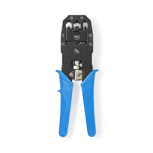 Krimptang | CAT5 / CAT5e / CAT6 / CAT6a / RJ10 / RJ11 | Snijden / Strippen / Tang | ABS / Staal | Blauw
