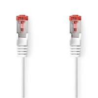 CAT6 Netwerkkabel | RJ45 Male | RJ45 Male | S/FTP | 20.0 m | Rond | LSZH | Wit | Label