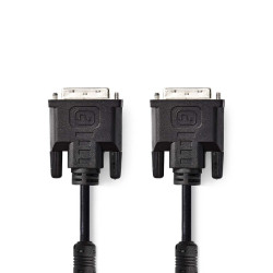 DVI-Kabel | DVI-I 24+5-Pin Male | DVI-I 24+5-Pin Male | 2560x1600 | Vernikkeld | 2.00 m | Recht | PVC | Zwart | Envelop