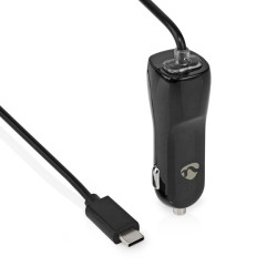 Autolader | 15 W | 1x 3.0 A | Outputs: 1 | USB-C Kabel | 1.00 m | Single Voltage Output