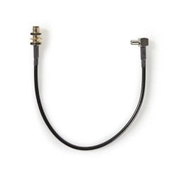 Antennekabel | SMA Female | TS9 | Verguld | 50 Ohm | Enkelvoudig Afgeschermd | 0.20 m | Rond | PVC | Zwart | Doos