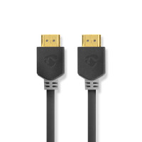High Speed ​​HDMI™-Kabel met Ethernet | HDMI™ Connector | HDMI™ Connector | 4K@60Hz | ARC | 18 Gbps | 10.0 m | Rond | PVC | Antraciet | Doos