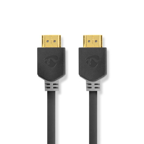 High Speed ​​HDMI™-Kabel met Ethernet | HDMI™ Connector | HDMI™ Connector | 4K@60Hz | ARC | 18 Gbps | 10.0 m | Rond | PVC | Antraciet | Doos