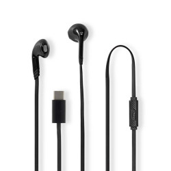Bedrade Koptelefoon | USB-C™ | Kabellengte: 1.20 m | Ingebouwde microfoon | Volumebediening | Zwart
