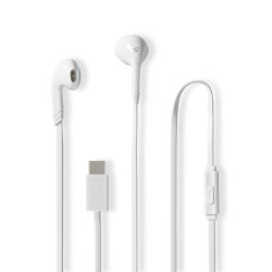 Bedrade Koptelefoon | USB-C™ | Kabellengte: 1.20 m | Ingebouwde microfoon | Volumebediening | Wit