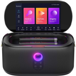 Shell S1 draagbare karaokespeaker met 10,1" touchscreen en 2 draadloze microfoons 300 W