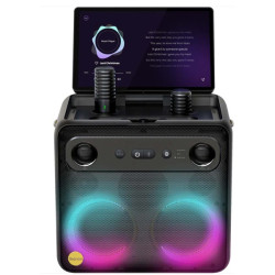 Break X2 draagbare karaokeluidspreker met 10,1" touchscreen en 2 draadloze microfoons 560 W
