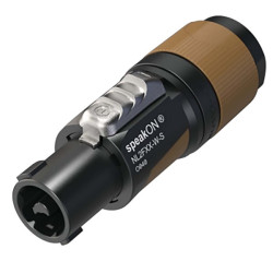 2-polige speakON kabelconnector, chuck type trekontlasting voor kabeldiameters 6 tot 12 mm
