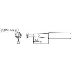 900M-T-3.2D Soldering Tip 900M-T-3.2D Soldering Tip