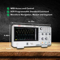 UNI-T UPO1102 Digital Storage Oscilloscope | 100 MHz, 2 Channels, 1 GSa/s, 56 Mpts