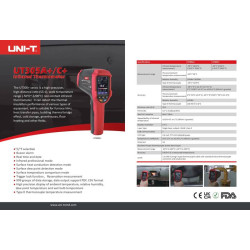 UNI-T UT305C+ Infrared Thermometer | -50°C to 2200°C, 55:1 D:S, Data Storage & USB-C
