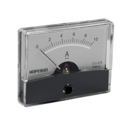 Analoge paneelmeter voor DC stroommetingen 10A CC / 60 x 47mm