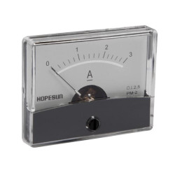Analoge paneelmeter voor DC stroommetingen 3A CC / 60 x 47mm