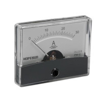 Analoge paneelmeter voor DC stroommetingen 30A CC / 60 x 47mm