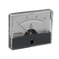 Analoge paneelmeter voor DC stroommetingen 30A CC / 60 x 47mm