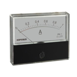 Analoge paneelmeter voor DC stroommetingen 1A CC / 70 x 60mm
