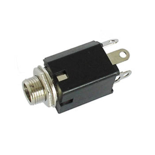 VROUWELIJKE 6.35mm MONO JACK - MET SCHAKELAAR