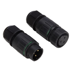 3P CONNECTOR VOOR KABEL - WATERBESTENDIG IP67 - 13A 230V (1 set) 3P CONNECTOR VOOR KABEL - WATERBESTENDIG IP67 - 13A 230V (1 set)