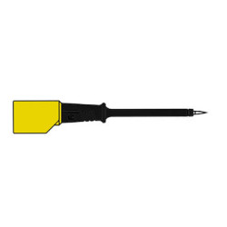 PROBE VOOR CONTACTBESTRIJDING 4 mm MET SLENDER STAINLESS STEEL TIP / ZWART (PRÜF 2S)