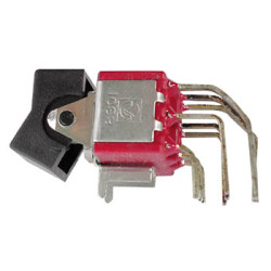 HAAKSE VERTICALE ROCKERSCHAKELAAR VOOR PCB 3PDT ON-OFF-ON HAAKSE VERTICALE ROCKERSCHAKELAAR VOOR PCB 3PDT ON-OFF-ON