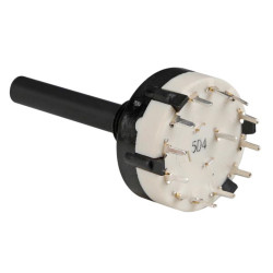 DRAAISCHAKELAAR 1P / 12 STANDEN - PCB MONTAGE DRAAISCHAKELAAR 1P / 12 STANDEN - PCB MONTAGE