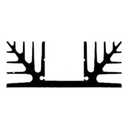 KOELELEMENT 1000mm GEEN BOORGAT 0.19°C/W KOELELEMENT 1000mm GEEN BOORGAT 0.19°C/W