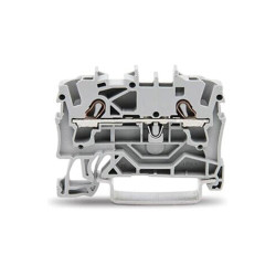 2-draads doorgangsklemmenblok 2,5 mm², grijs 2-draads doorgangsklemmenblok 2,5 mm², grijs