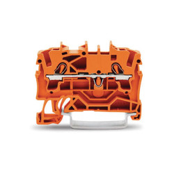 2-draads doorgangsklemmenblok 2,5 mm², oranje 2-draads doorgangsklemmenblok 2,5 mm², oranje