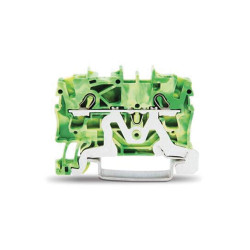 2-draads aardklemmenblok groen-geel 2-draads aardklemmenblok groen-geel