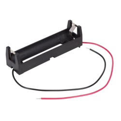 BATTERIJHOUDER VOOR 1 x 18650 LITHIUMCEL (MET DRADEN BATTERIJHOUDER VOOR 1 x 18650 LITHIUMCEL (MET DRADEN